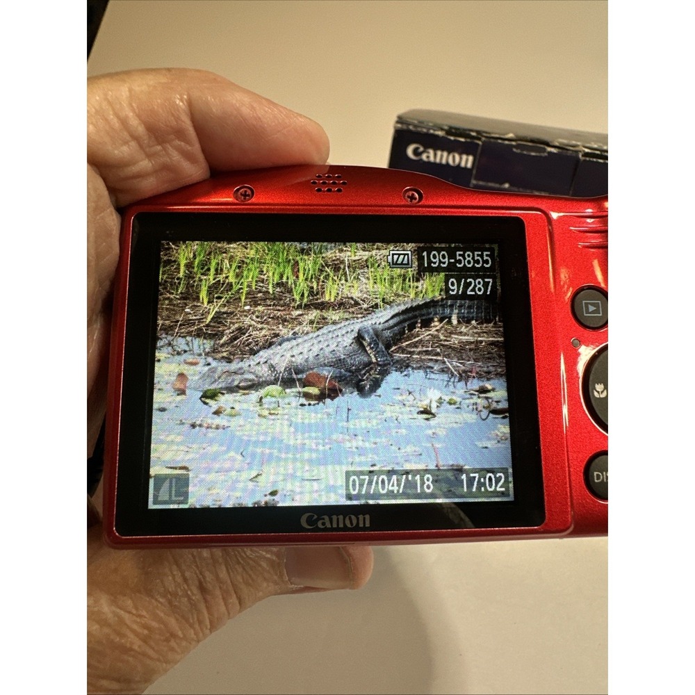 Canon PowerShot SX410 IS 20.0MP Digital Camera Red 40x Zoom Tested With Battery - Picture 15 of 16